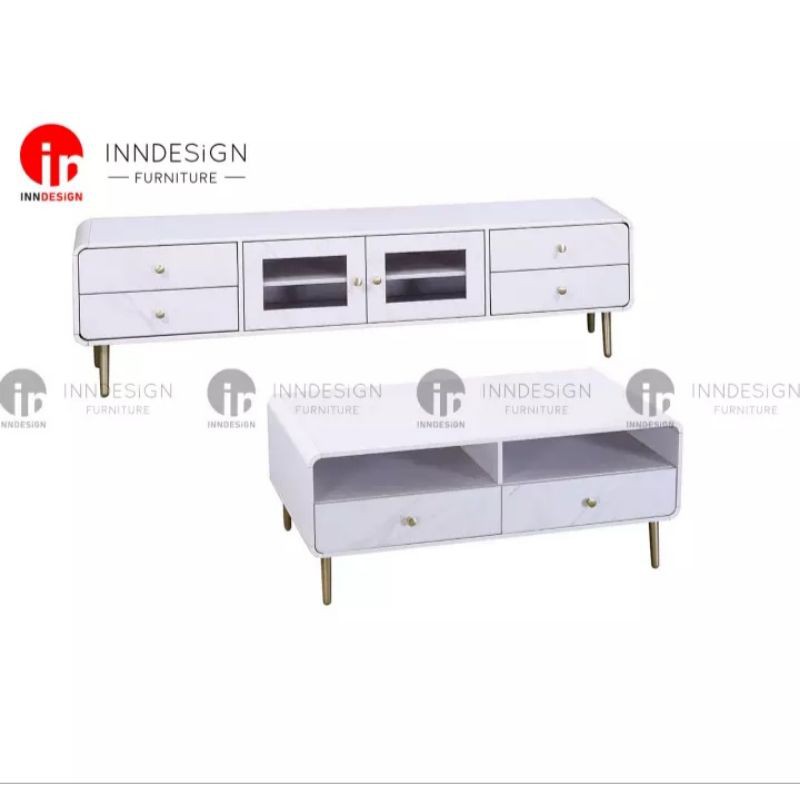Hugo TV Console / Coffee Table (Free Delivery and Installation) Shopee Singapore