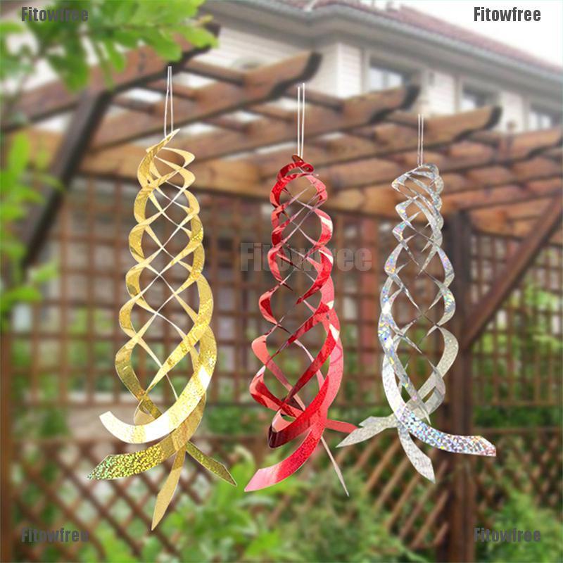 Ftgrd Rotating Reflective Rod Bird Repeller Bird Spiral Reflectors