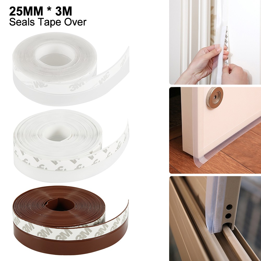 3m Door Seal Strip Bottom Self Adhesive Stripping For Window Soundproof