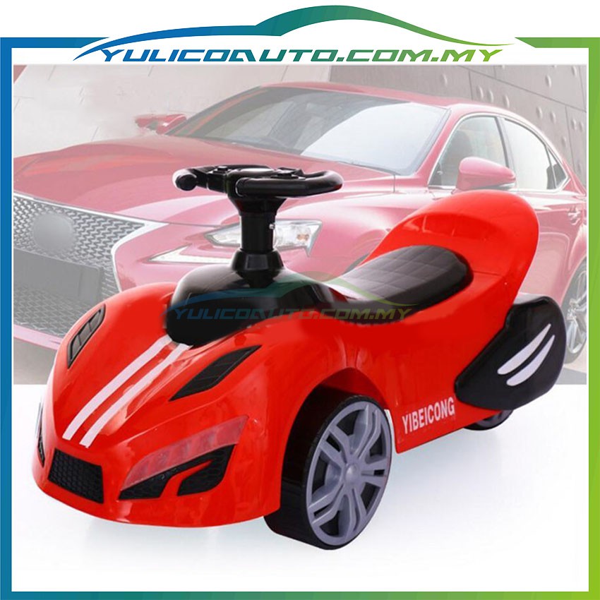 Baby Push Car Kids Rides On Ferrari Tricycle Wheels with Music Shopee