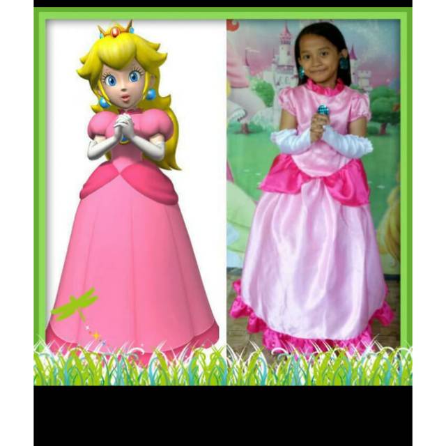 Princess Peach Deluxe Costume Shopee Singapore