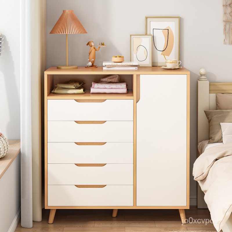 Nordic Wooden Door Bedroom Storage Locker Simple Living