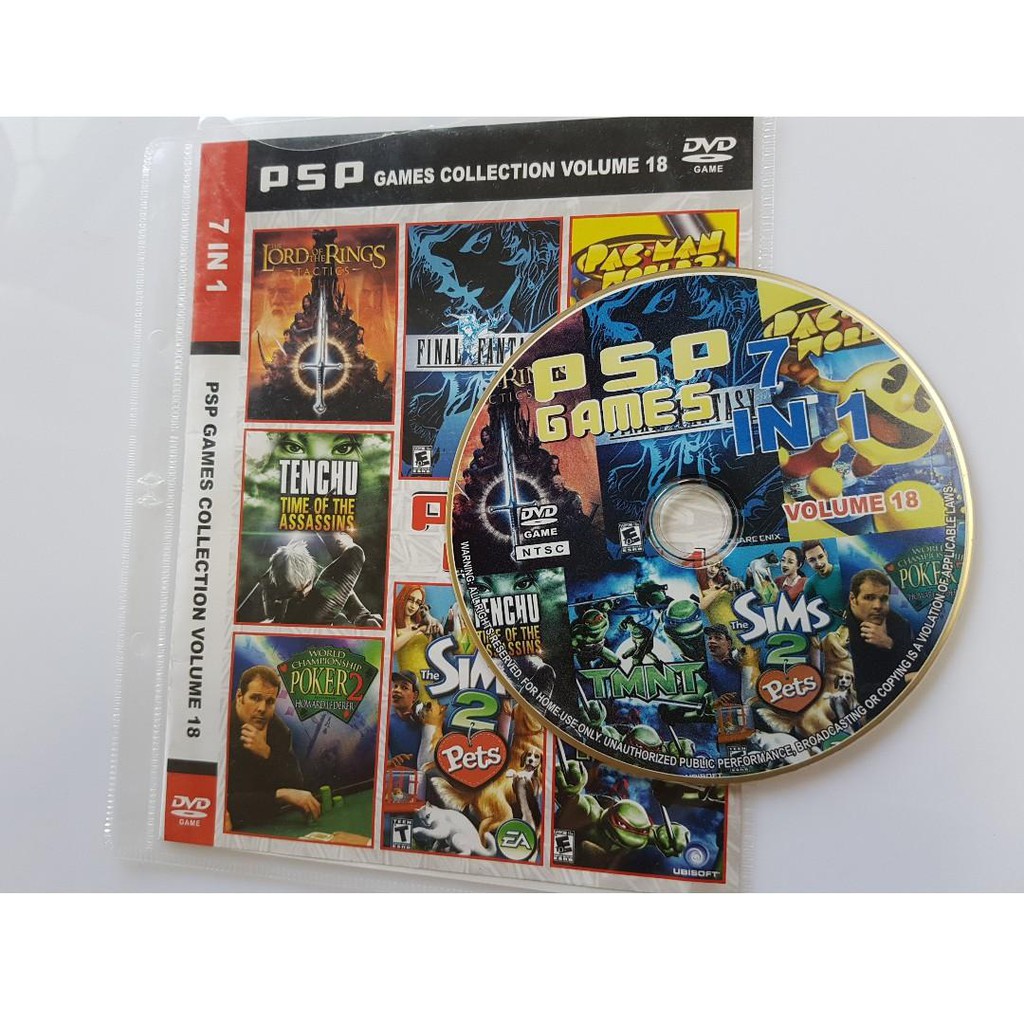 7in1 PSP Games Collection Vol. 18 (PSP) Shopee Singapore