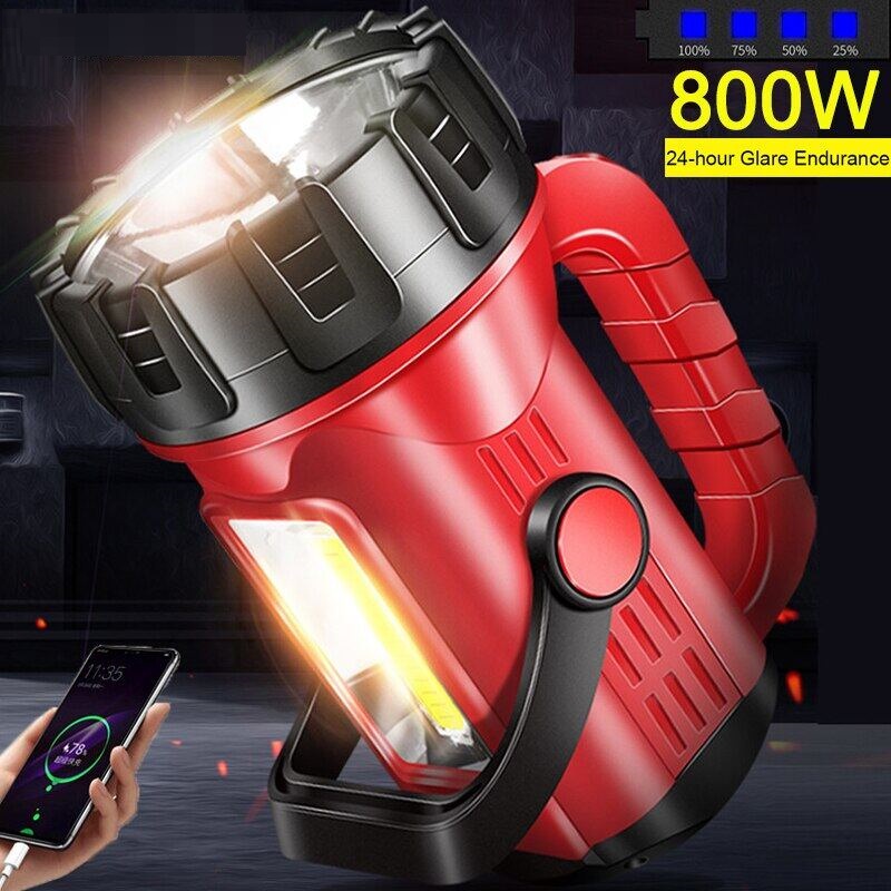 Heavy duty flashlight Waterproof torchlight ultra bright flashlight rechargeable led torch light
