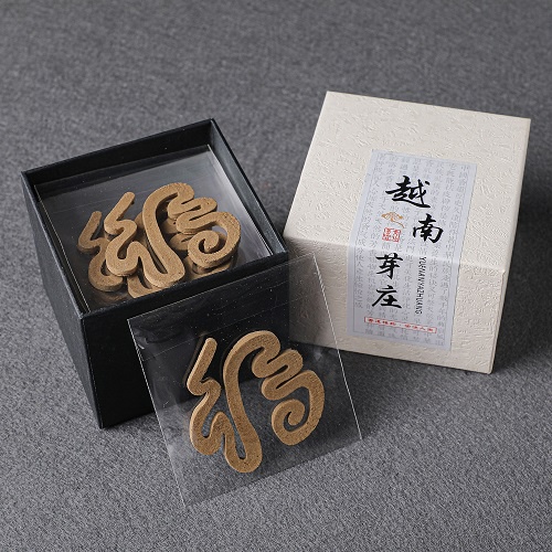 【15pcs Non Pure Sticky Powder Fortune 福 Incense Coil 】【15片 纸盒包装 福字 天然 无