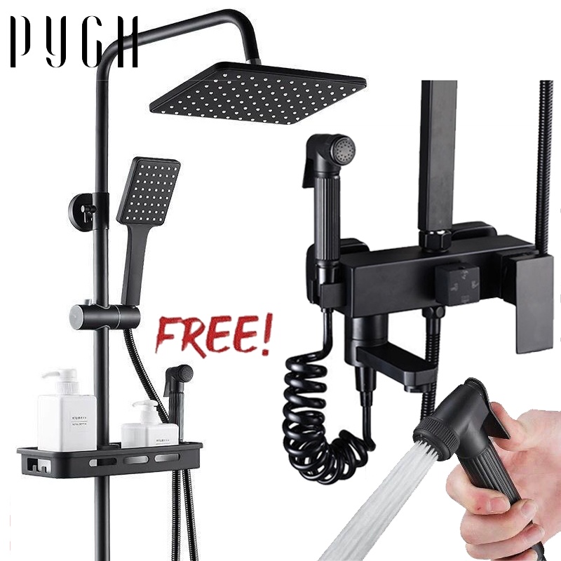 PYGH Shower Set Bathroom Shower Head Bathtub Bathroom Pressurized