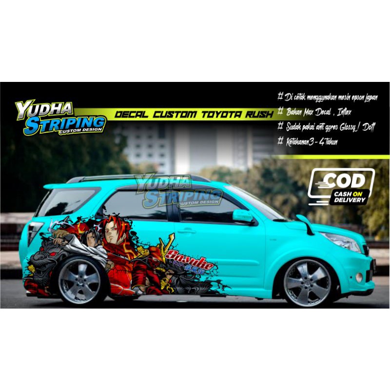 Toyota RUSH Variation STICKER/TOYOTA RUSH CUSTOM DECAL Shopee Singapore