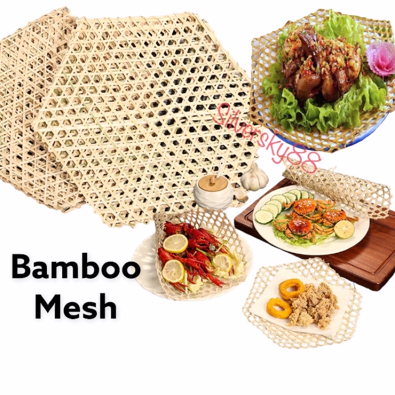 Bamboo Steam Sheet with holes Food Mesh Net Art and Craft Shopee Singapore