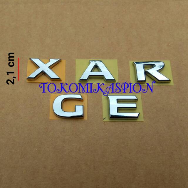 Retail!!! Letter x Out original xgear emblem xgear logo xgear