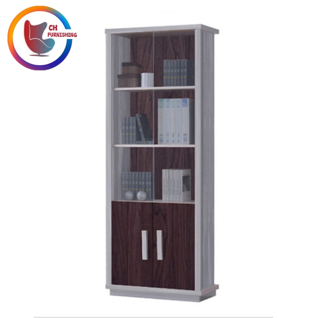 Display / Book Case / Book Shelf With Glass Door/Bookcase