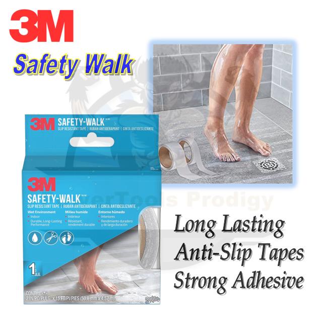 3M SAFETY WALK TUB & SHOWER CLEAR 1"X180" Shopee Singapore