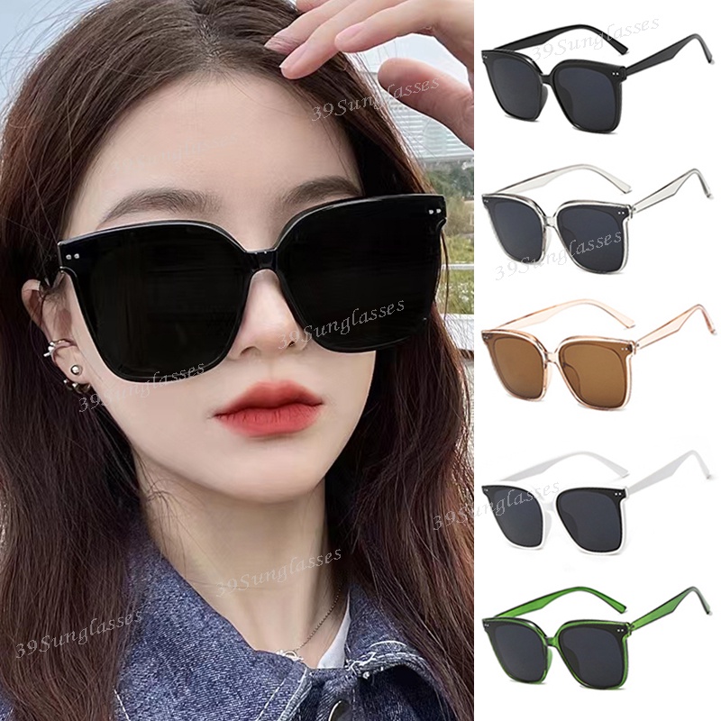 Korean Fashion Square Sunglasses Women Men Retro Style rice nails Women