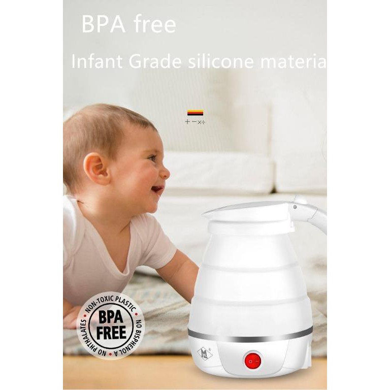 *SG seller* Dual Voltage Kettle 110220V&220V Kettle Foldable High