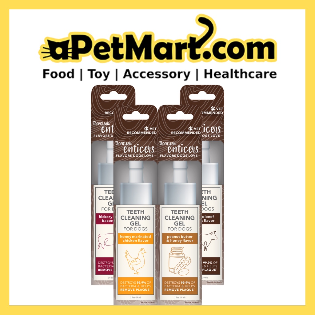 TropiClean Enticers Teeth Cleaning Gel for Dogs 2oz Shopee Singapore