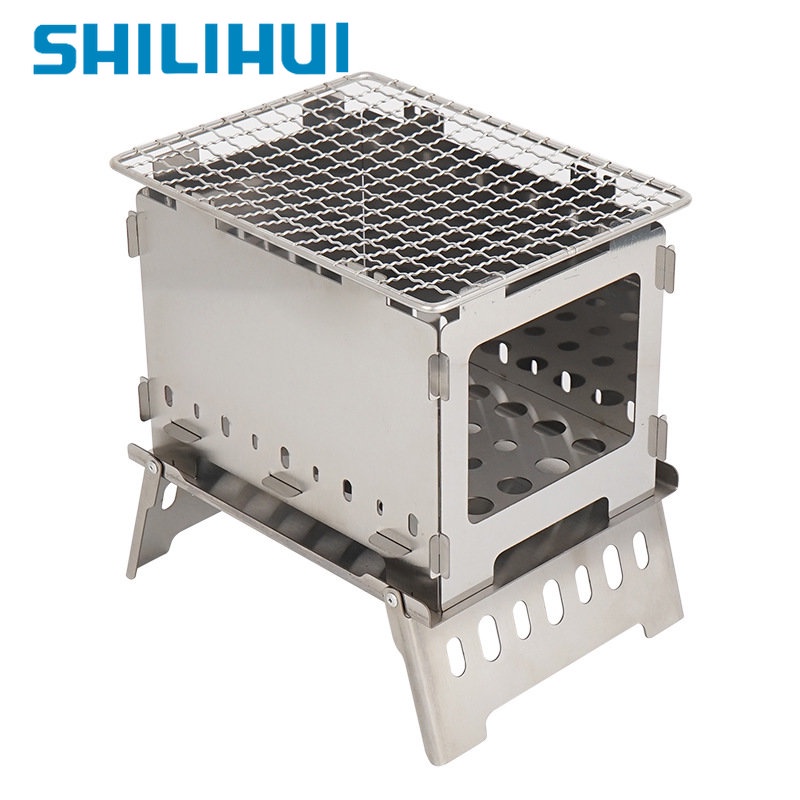 SHILIHUI Camping Stove Stainless Steel Backpacking Stove Foldable