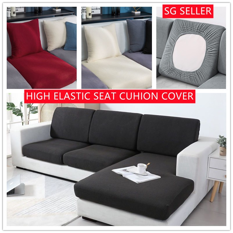 SG Stock*Elastic Sofa Cushion Cover Sofa Seat Cover 1/2/3/4 Seater Sofa Cover Protector L Shape