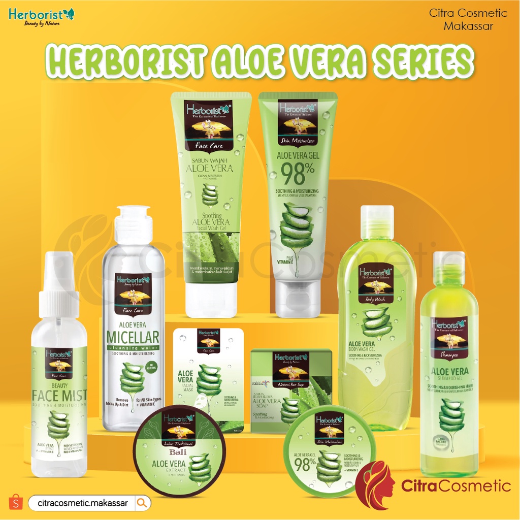 Herborist Aloe Vera Series Aloe Vera Gel 200 Gr Aloe Vera Scrub