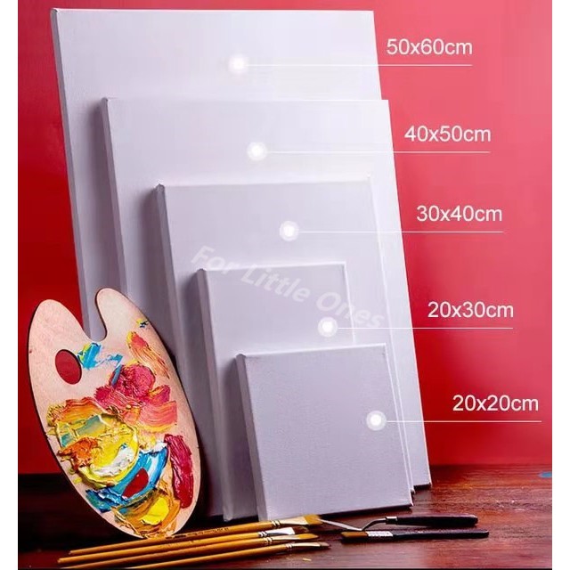 Blank Canvas Board Wooden Frame DIY ART Oil Painting Frame Linen Cotton