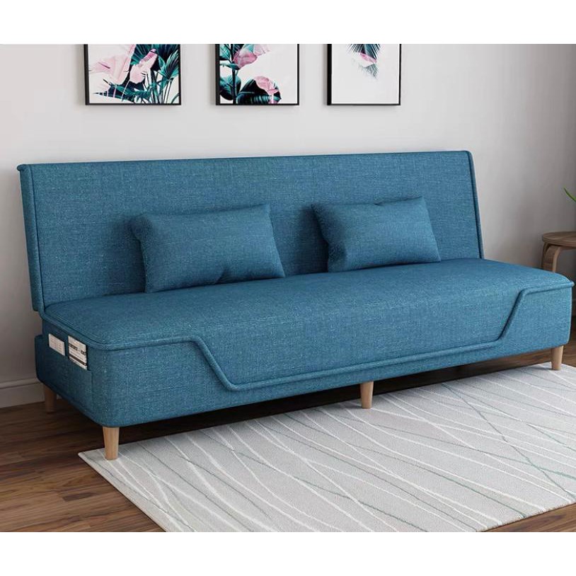 DNF SF02 Sofabed Fabric TC Foldable Sofa Bed Set Apartment Multifunction Sofa Bed(Free Assemble