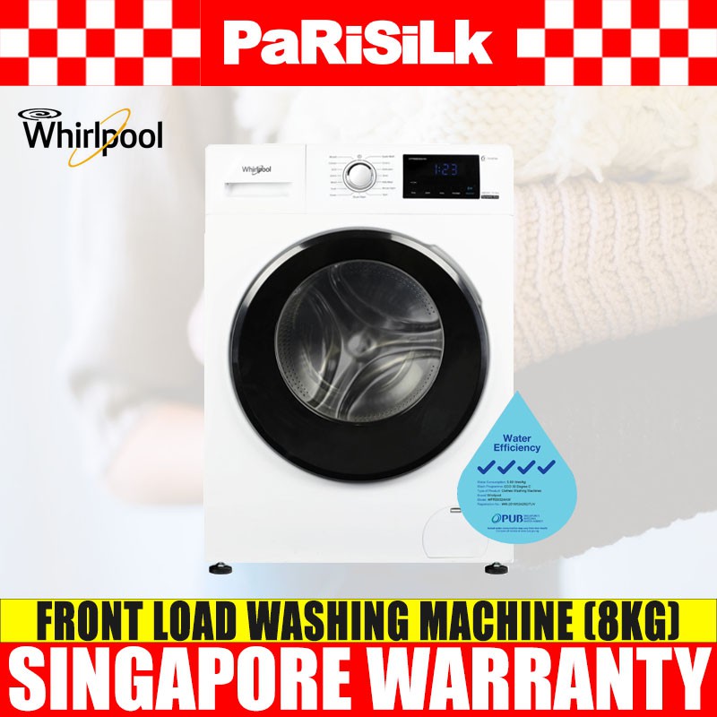 Whirlpool WFRB802AHW Front Load Washing Machine (8KG) Shopee Singapore