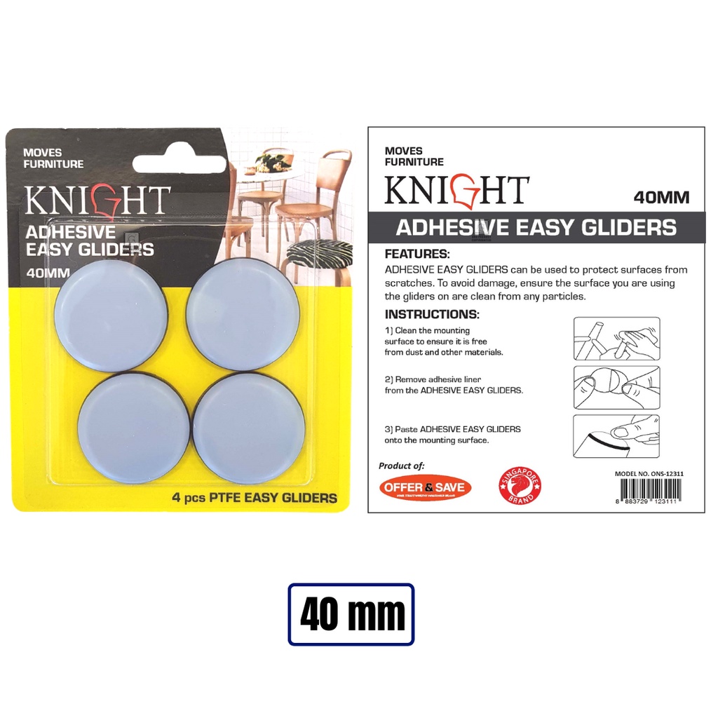 KNIGHT Flexible Furniture Protector Chair Leg Caps Furniture Pad Gripping Pads Felt Pad Shopee