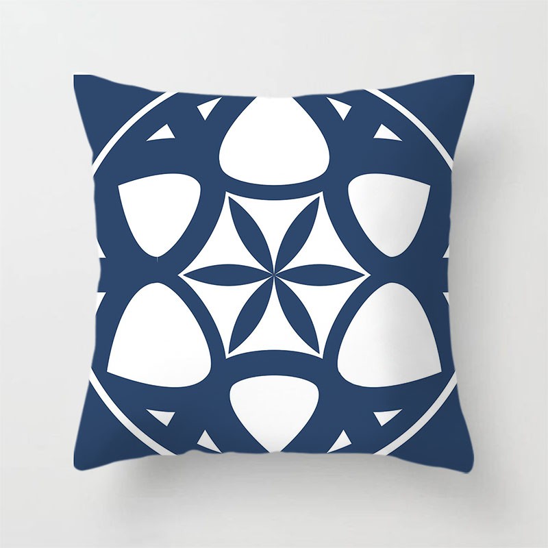 Blue Series Sofa Pillow Cover Home Decoration Pillow Case Living Room