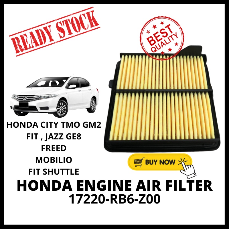 Honda Engine Air Filter City Tmo GM2 Fit Jazz GE8 Mobilio Fit Shuttle
