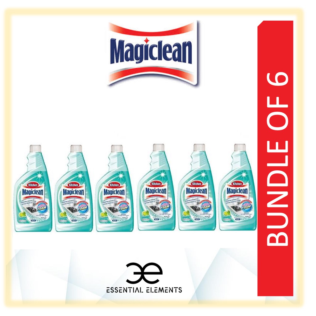 MAGICLEAN [BUNDLE OF 6] KITCHEN CLEANER LIME/APPLE SPILLS