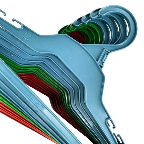 12 pcs Plastic Hanger Drying Cloth Hangers 1 Dozen Coat Clothes Hanger