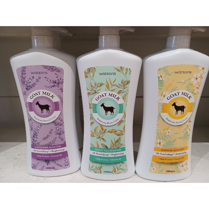 Watsons goat milk shower cream 1000ml Shopee Singapore