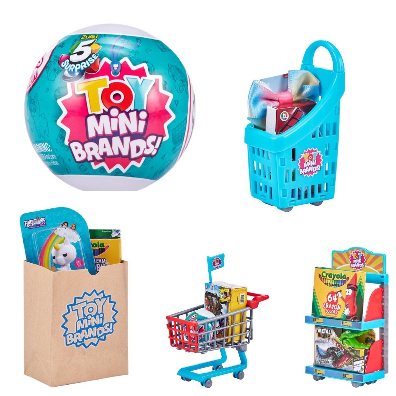【2023 Special】5 Surprise Toy Mini Brands Series 1 by ZURU Toys Mystery Capsule Real Miniature