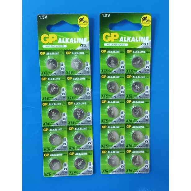 10 PIECES GP ALKALINE LR44 1.5V BATTERIES Shopee Singapore