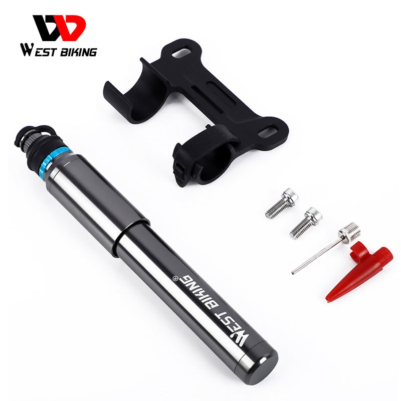 [WEST BIKING] Portable Bicycle Pump Cycling Inflator Hand Pump For