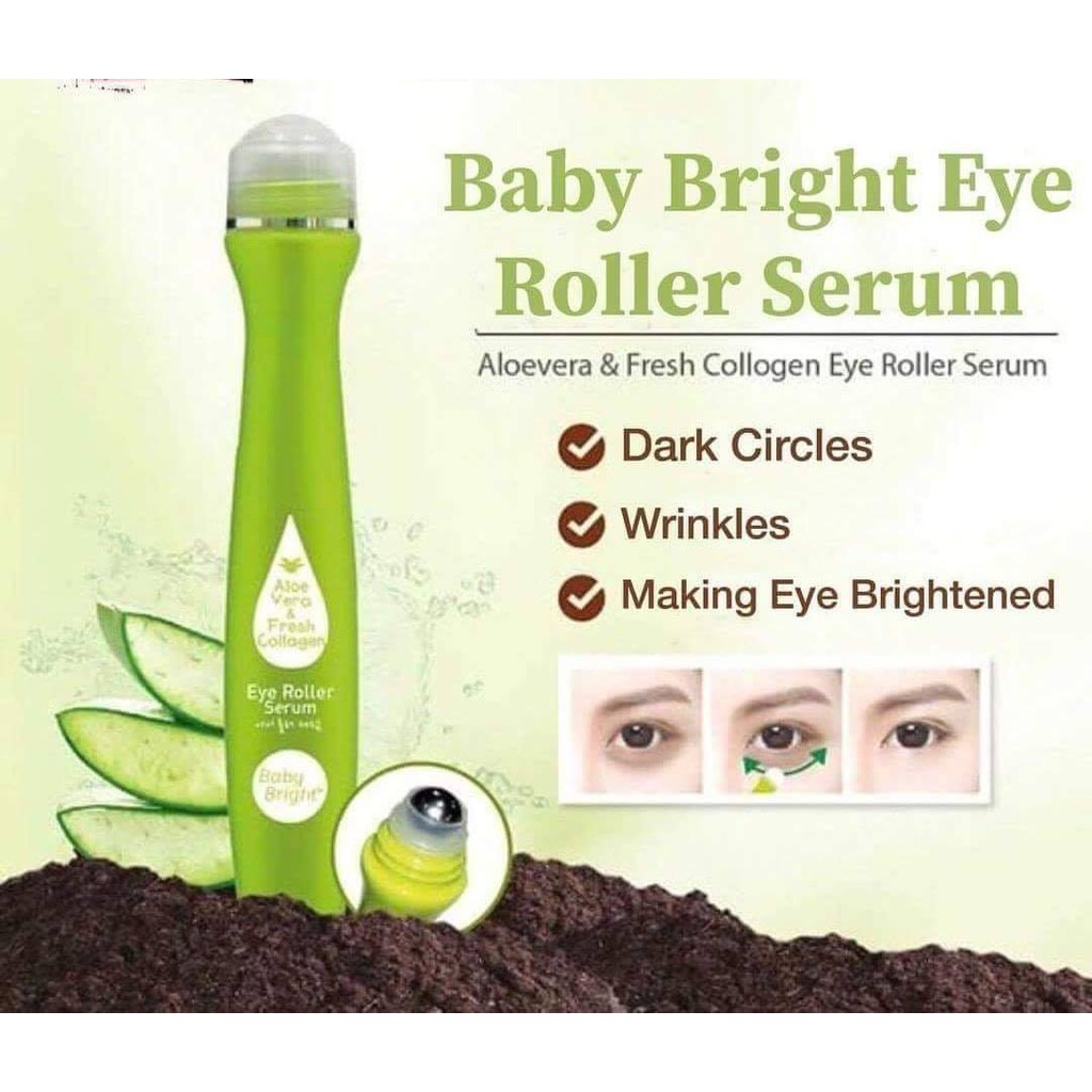 Baby Bright Aloe Vera & Fresh Collagen Eye Roller Serum Dark Circles