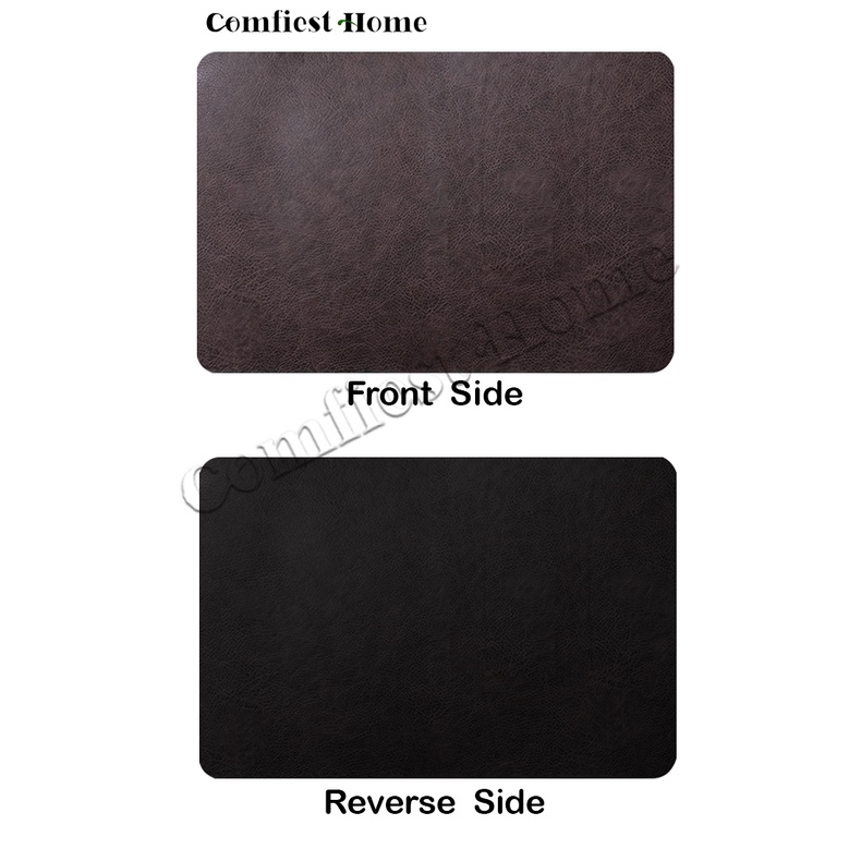 [SG Stock]Leather Waterproof Placemat Coaster,Washable Placemats for