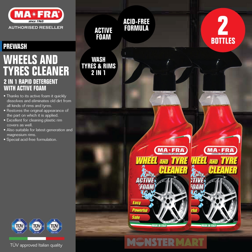 Mafra Rims and Tyres Cleaner 500ml (2 in 1 Active Foam Deep clean and