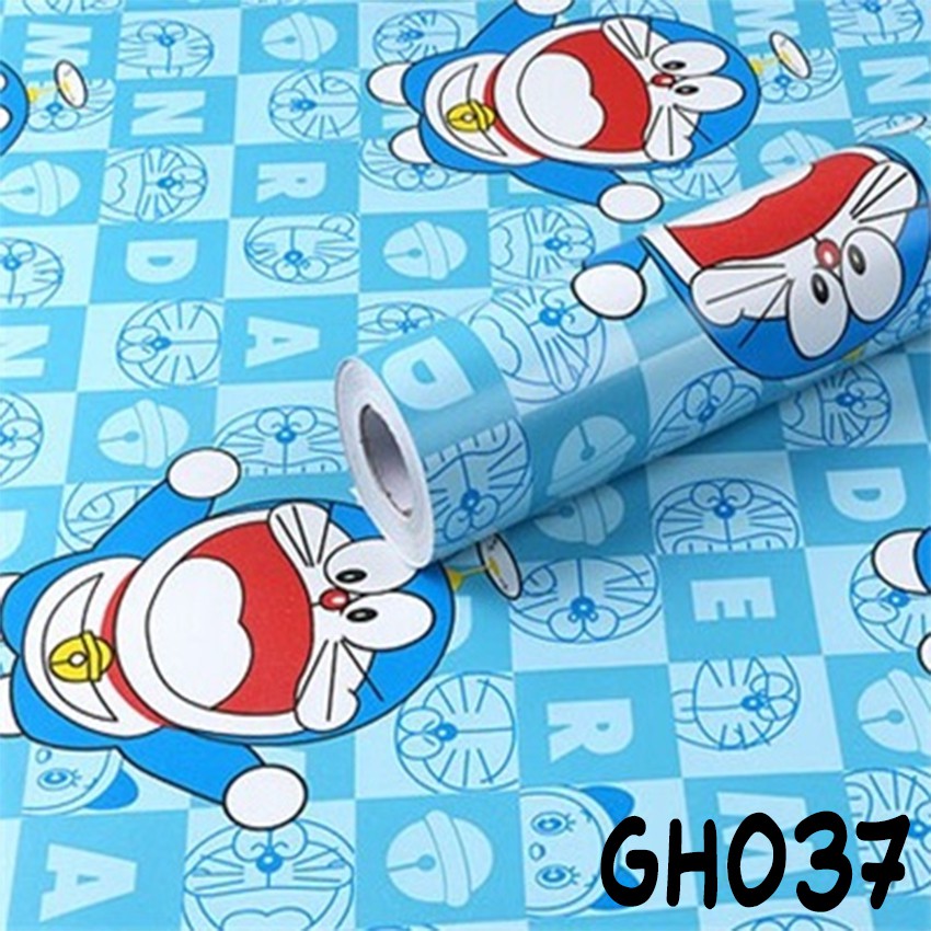 HIASAN DINDING 37 DORAEMON wallpaper sticker Wall 45CMX10M WALLSTICKER