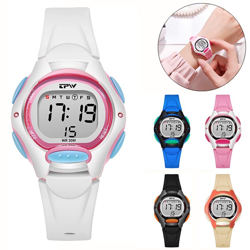 1Pc Multifunction Luminous Children's Electronic Watch/Ultralight