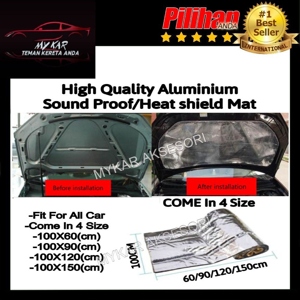 Car Sound Deadening 10mm thick High Quality Aluminium Deadening