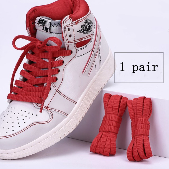 1 pair shoe laces Athletic String No Elasticity Flat Shoelaces Of