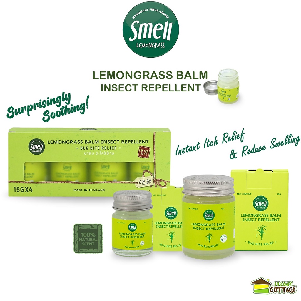 Insect Repellent Smell Lemongrass (with original box) Premium Balm
