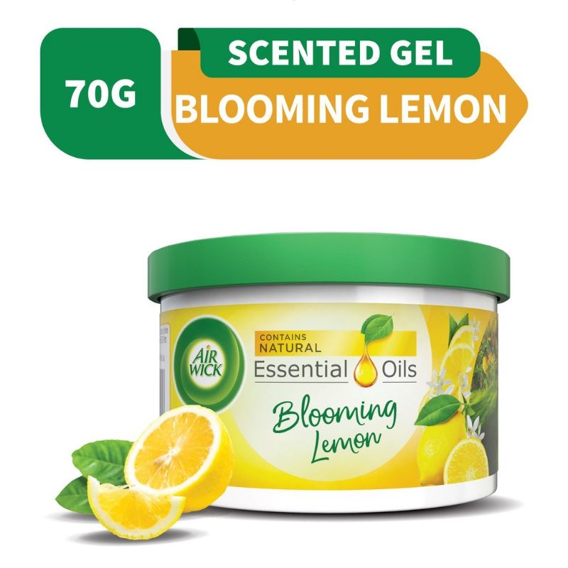 Air Wick Air Freshener Scented Gel Can Blooming Lemon (70g) Shopee