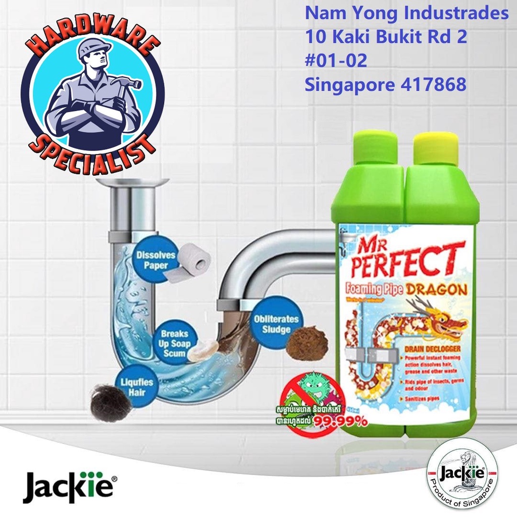 Mr Perfect Foaming Pipe Dragon Drain Declogger / Drain Unblocker