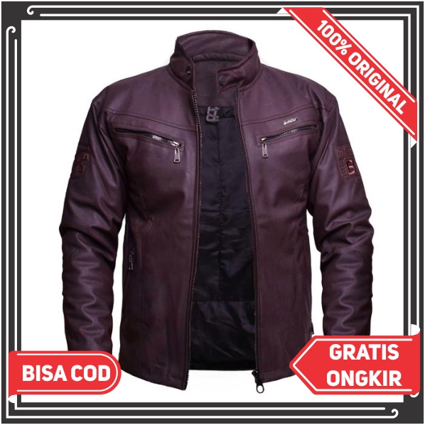 Men's ORI LEATHER Motorcycle Jacket, PREMIUM PU LEATHER Jacket