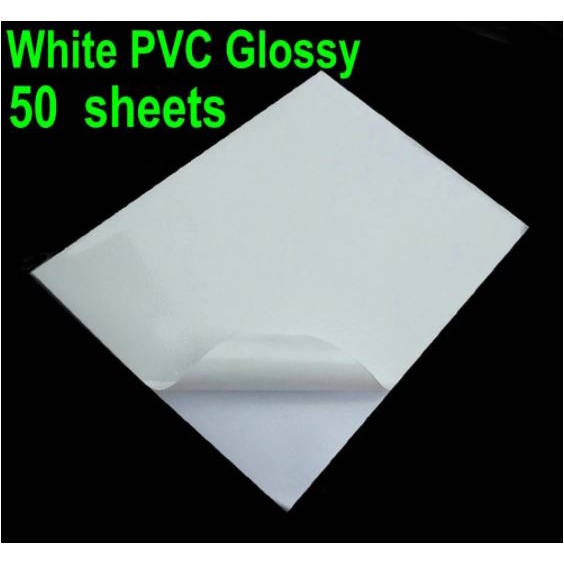 50 pcs A4 Size WATERPROOF Sticker Paper PP Synthetic Label for inkjet