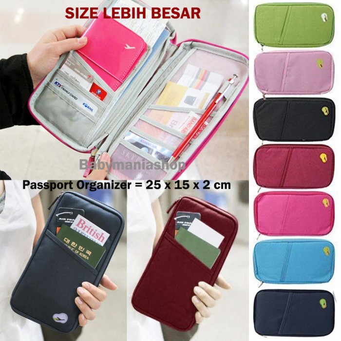 Korean Passport Wallet Travel Organizer Style Card Holder Wallet Passport Cover Pencil Case