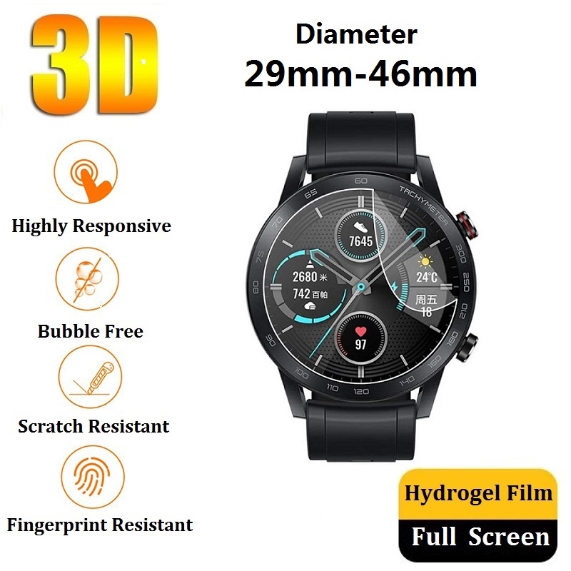 3pcs 3D Hydrogel Protective Film for Smartwatch Smart Watch Screen