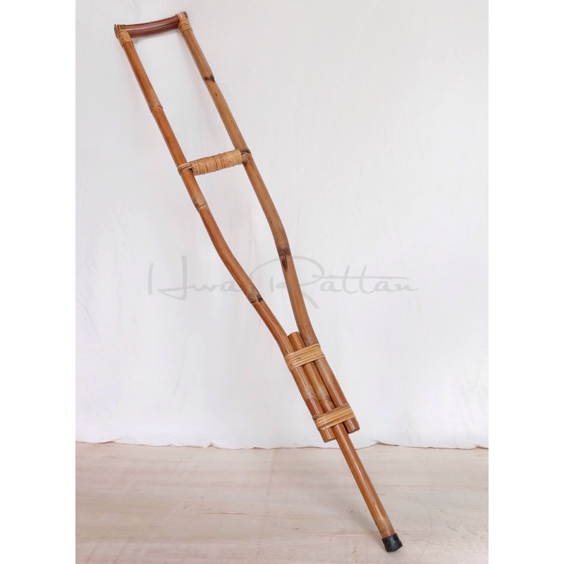 Rattan shoulder crutches/Walking stick/Rattan Foot stick Shopee Singapore