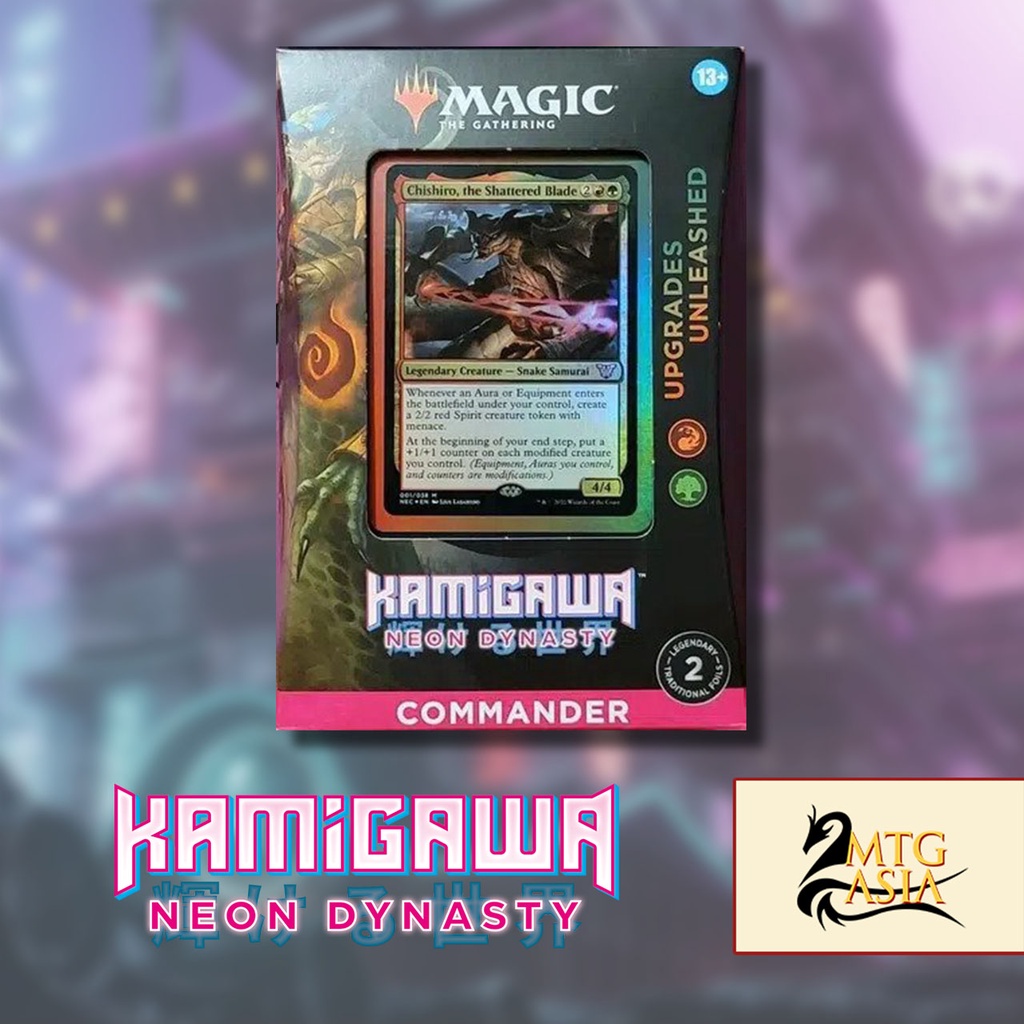 Kamigawa Neon Dynasty "Upgrades Unleashed" Commander Deck ENG Magic The Gathering MTGASIA