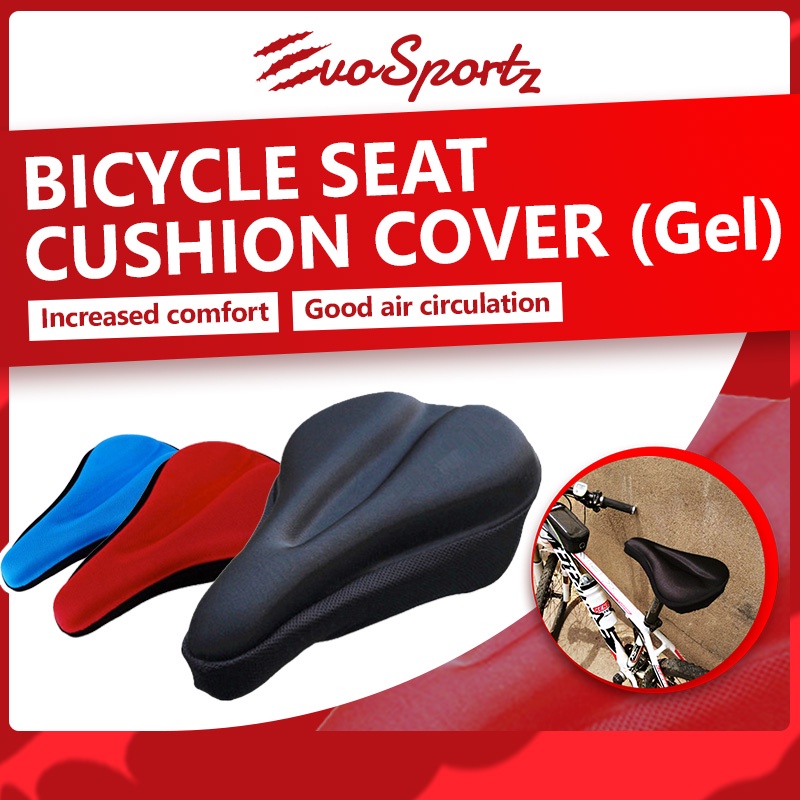 Bicycle Seat Cushion Cover (Gel) Bike Saddle Butt Padding Shopee
